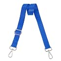 uxcell Wide Shoulder Strap, 2.5cm Adjustable Purse Strap Replacement Crossbody Strap for Shoulder Bag Handbag, Blue, Silver Pull Core Buckle