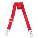 uxcell Wide Shoulder Strap, 2.5cm Adjustable Purse Strap Replacement Crossbody Strap for Shoulder Bag Handbag, Red, Silver Pull Core Buckle