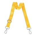 uxcell Wide Shoulder Strap, 2.5cm Adjustable Purse Strap Replacement Crossbody Strap for Shoulder Bag Handbag, Yellow, Silver Pull Core Buckle