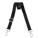 uxcell Wide Shoulder Strap, 2.5cm Adjustable Purse Strap Replacement Crossbody Strap for Shoulder Bag Handbag, Black, Silver Pull Core Buckle