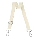 uxcell Wide Shoulder Strap, 2.5cm Adjustable Purse Strap Replacement Crossbody Strap for Shoulder Bag Handbag, Beige, Silver Pull Core Buckle