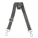 uxcell Wide Shoulder Strap, 2.5cm Adjustable Purse Strap Replacement Crossbody Strap for Shoulder Bag Handbag, Dark Grey, Silver Pull Core Buckle