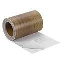 uxcell Wood Grain Tape, 4" x33 Ft Self Adhesive Wood Grain Repair Patch for Baseboards, Doors, Floor Repair, Furniture Home Decor Yellow Teak