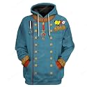 Uyecos Historical Hoodie Revolutionary War Uniform Top