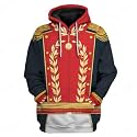 Uyecos Historical Hoodie Revolutionary War Uniform Top