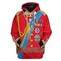 Uyecos Historical Hoodie Revolutionary War Uniform Top