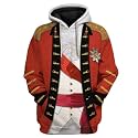 Uyecos Historical Hoodie Revolutionary War Uniform Top
