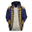 Uyecos Historical Hoodie Revolutionary War Uniform Top