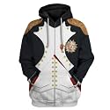 Uyecos Historical Hoodie Revolutionary War Uniform Top