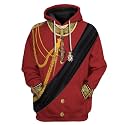 Uyecos Historical Hoodie Revolutionary War Uniform Top