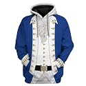 Uyecos Historical Hoodie Revolutionary War Uniform Top