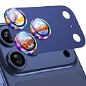 Uyiton for iPhone 17 Pro Camera Lens Protector, Metal Frame Glass Cover