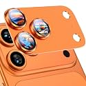 Uyiton for iPhone 17 Pro Camera Lens Protector, Metal Frame Glass Cover