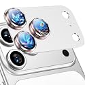 Uyiton for iPhone 17 Pro Max Camera Lens Protector, Metal Frame Glass Cover