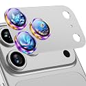 Uyiton for iPhone 17 Pro Max Camera Lens Protector, Metal Frame Glass Cover