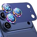 Uyiton for iPhone 17 Pro Max Camera Lens Protector, Metal Frame Glass Cover