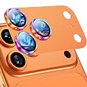Uyiton for iPhone 17 Pro Max Camera Lens Protector, Metal Frame Glass Cover