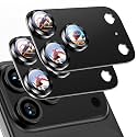 Uyiton for iPhone 18 Pro Camera Lens Protector, Text Design, Black