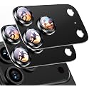 Uyiton for iPhone 18 Pro Max Camera Lens Protector, Text Design, Black
