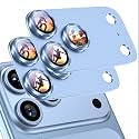 Uyiton for iPhone 18 Pro Max Camera Lens Protector, Text Design, Glacier