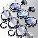 Uyiton for Samsung Galaxy S25 Ultra Camera Lens Protector, Unique Design