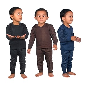 UZARUS Kids Thermal Top and Pyjama Set
