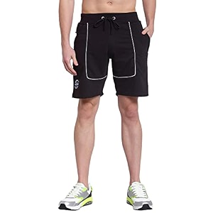 UZARUS Mens Cotton Bermuda Shorts with 2