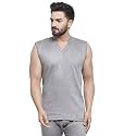 UZARUS Men39s Sleeveless Solid V Neck Thermal
