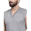 UZARUS Men39s Sleeveless Solid V Neck Thermal