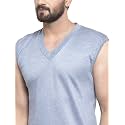 UZARUS Men39s Sleeveless Solid V Neck Thermal