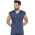 UZARUS Men39s Sleeveless Solid V Neck Thermal