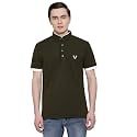 UZARUS Men39s Solid Cotton Regular Fit Polo