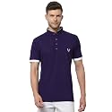 UZARUS Men39s Solid Cotton Regular Fit Polo