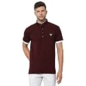 UZARUS Men39s Solid Cotton Regular Fit Polo