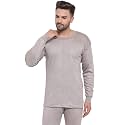 UZARUS Men39s Solid Thermal Set Round Neck