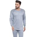 UZARUS Men39s Solid Thermal Set Round Neck