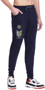UZARUS Printed Men Dark Blue Track Pants
