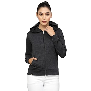 UZARUS Womens Cotton Anthra Sweatshirt Hoodie