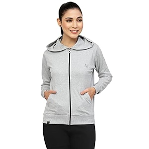 UZARUS Womens Cotton Anthra Sweatshirt Hoodie