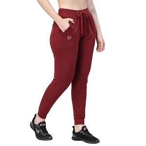 UZARUS Womens Cotton Regular Fit Joggers Track