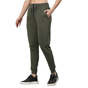 UZARUS Womens Cotton Regular Fit Joggers Track
