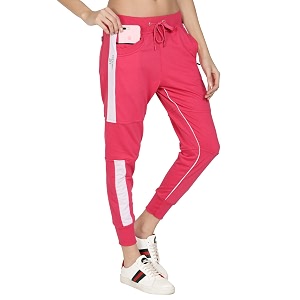 UZARUS Womens Cotton Slim Fit Joggers Track