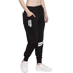 uzarus women39s cotton slim fit joggers track pants with 2 zippered pockets