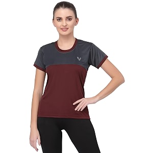 UZARUS Womens Dry Fit Workout Top Sports
