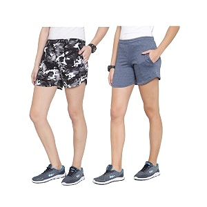 UZARUS Womens Multicolour Cotton Sports Casual Printed