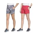 UZARUS Women39s Multicolour Cotton Sports Casual Printed