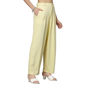 UZARUS Womens Relax Fit Trouser 2 Pockets
