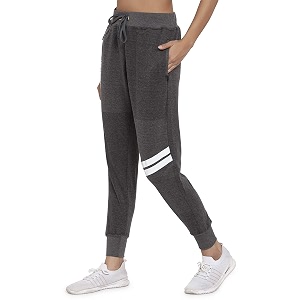 uzarus women39s cotton slim fit joggers track pants with 2 zippered pockets