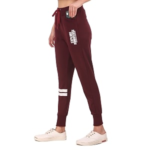 uzarus women39s cotton slim fit joggers track pants with 2 zippered pockets