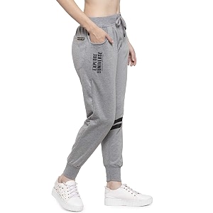 uzarus women39s cotton slim fit joggers track pants with 2 zippered pockets